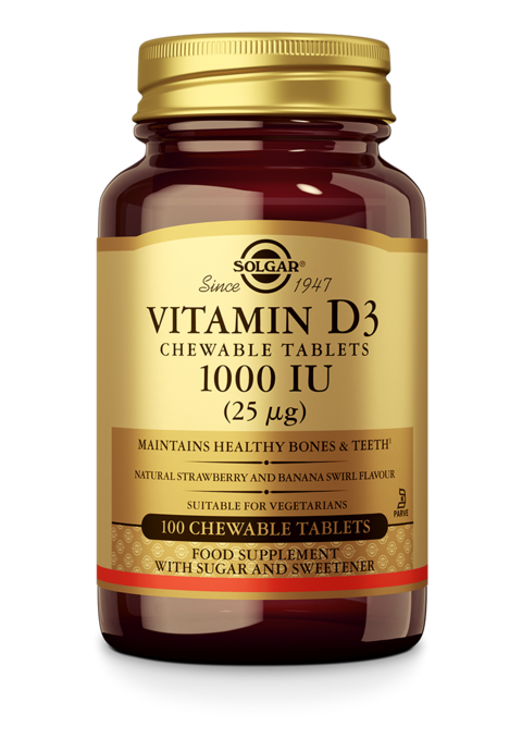 Vitamin D-3 1000 IU Chewable Tablets