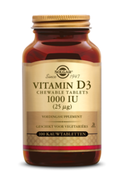 Vitamine D-3 1000 IU/25 mcg comprimé à croquer
